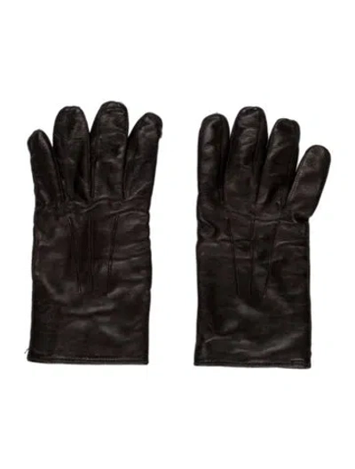 Pre-owned Ralph Lauren Men's Brown Leather Gloves.