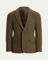 Ralph Lauren Men's Brushed Cashmere Twill Blazer In Brown