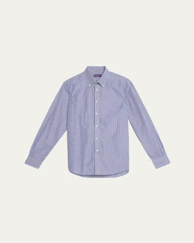 Ralph Lauren Men's Cameron Bengal Stripe Sport Shirt In Bluwht