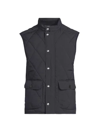 Ralph Lauren Carleton Quilted Down Vest In Classic Chairman Navy