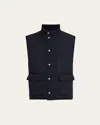 Ralph Lauren Men's Carleton Quilted Down Vest In Navy