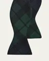 Ralph Lauren Men's Cashmere And Silk Black Watch Tartan Bow Tie In Multi