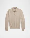 Ralph Lauren Men's Cashmere Waffle Knit Polo Sweater In Multi
