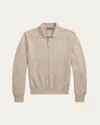 Ralph Lauren Men's Cashmere Waffle Knit Polo Sweater In Multi