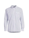Ralph Lauren Men's Checked Cotton Button-down Shirt In White Blue