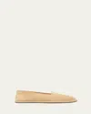 Ralph Lauren Purple Label Collins Suede Loafer In Light Tan
