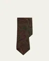 Ralph Lauren Men's Cotton And Cashmere Maxi-paisley Silk Tie
