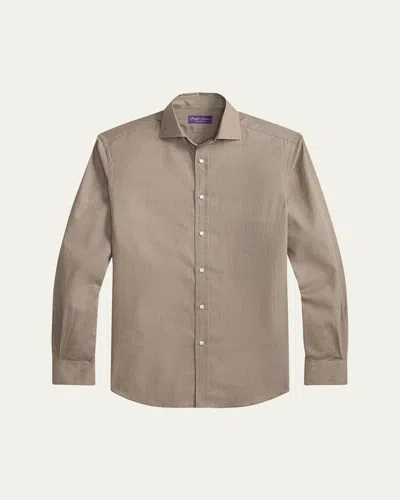 Ralph Lauren Men's Cotton Classic Fit Micro-square Sport Shirt In Multi