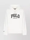 Ralph Lauren The Rl Fleece Western-logo Hoodie In White