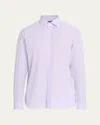 Ralph Lauren Men's Cotton Micro-houndstooth Classic Fit Sport Shirt In Purple