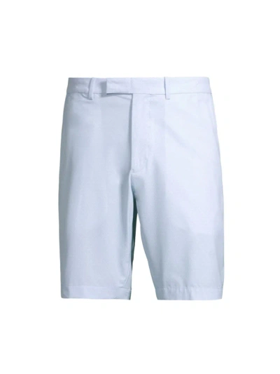 Ralph Lauren Men's Flat-front Golf Shorts In Office Blue Tee Tile