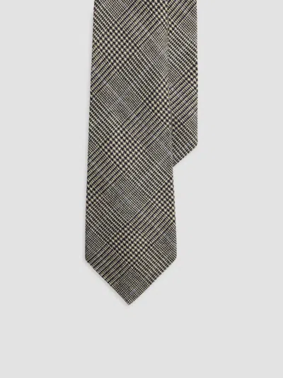 Ralph Lauren Prince Of Wales Check Tie In Gray