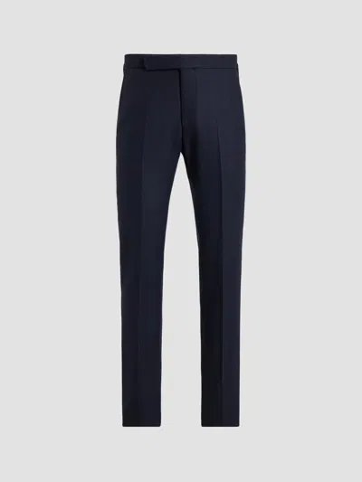 Ralph Lauren Gregory Wool Trousers In Blue