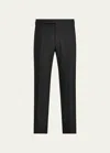 Ralph Lauren Gregory Tuxedo Wool Pants In Black