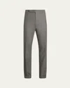 Ralph Lauren Men's Gregory Modern Flat-front Trousers In Gray