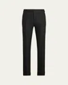 Ralph Lauren Men's Gregory Slim Flat-front Trousers In Black