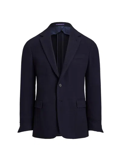 Ralph Lauren Men's Hadley Textured Open-weave Jacket In Blue