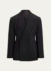 Ralph Lauren Men's Handmade Silk Shantung Jacket In Black