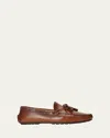 Ralph Lauren Harold Calfskin Tassel Driver In Brown