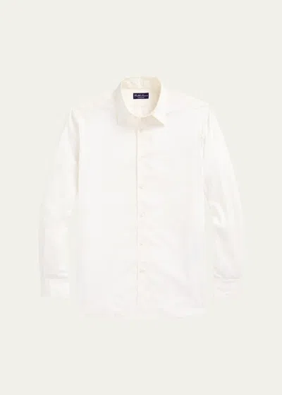 Ralph Lauren Men's Harrison Cotton Twill Button-front Shirt In White