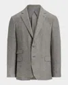 Ralph Lauren Houndstooth Single-breasted Blazer In Multi