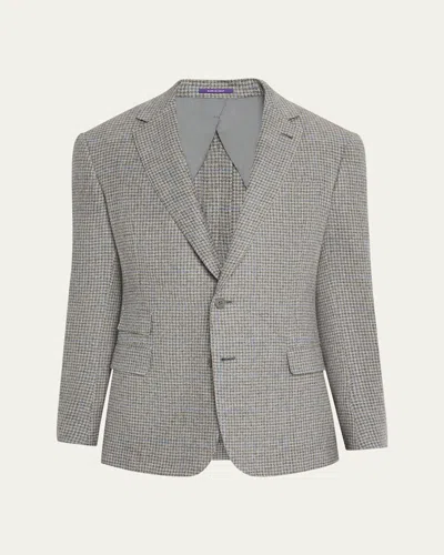 Ralph Lauren Men's Houndstooth Two-button Sport Coat In Gray