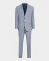 Ralph Lauren Men's Kent Hand-tailored Glen Plaid Suit In Navy