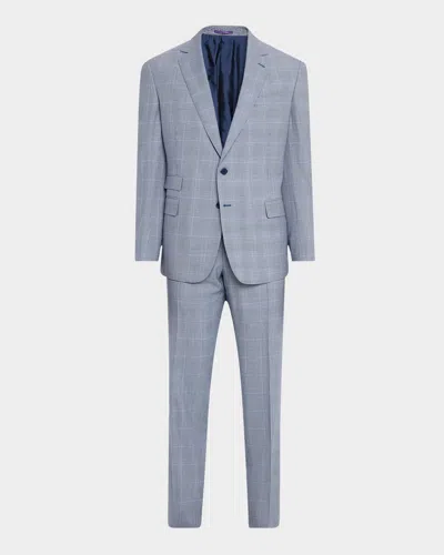 RALPH LAUREN MEN'S KENT HAND-TAILORED GLEN PLAID SUIT