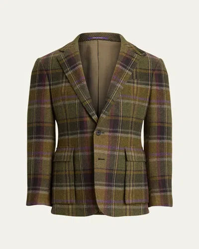 RALPH LAUREN MEN'S KENT HAND-TAILORED PLAID SPORT COAT