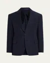 Ralph Lauren Men's Kent Linen & Silk Canvas Jacket In Navy