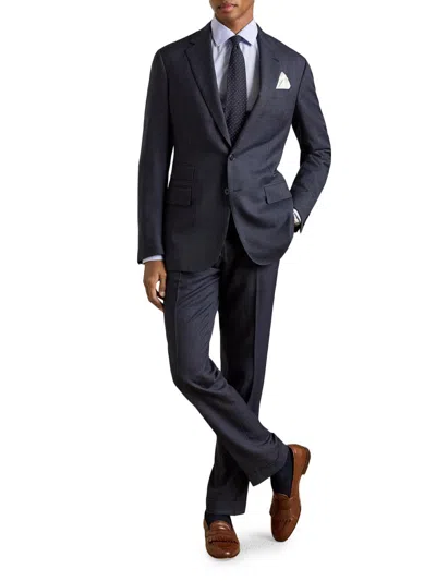 RALPH LAUREN MEN'S KENT TAILORED PIN DOT SUIT