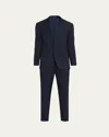 Ralph Lauren Men's Kent Wool And Cashmere Pin-dot Suit In Blue