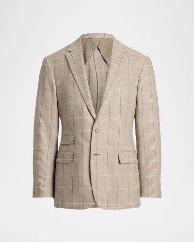 Ralph Lauren Men's Kent Wool, Silk, And Cashmere Check Sport Coat In Brown
