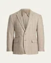 Ralph Lauren Men's Kent Wool, Silk, And Cashmere Check Sport Coat In Brown