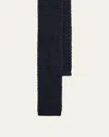 Ralph Lauren Men's Knit Silk Tie In Navy