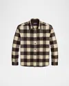 Ralph Lauren Check-pattern Wool Shirt In Brown
