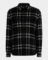 Ralph Lauren Plaid Long-sleeve Shirt In Black
