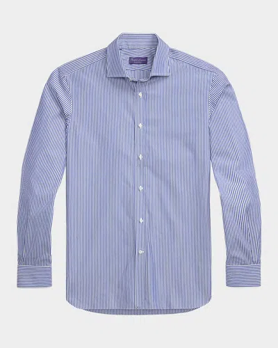 Ralph Lauren Men's Nm X Rl Handmade Bengal-stripe Shirt In Blue