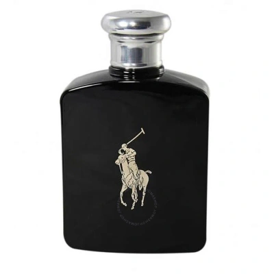 Ralph Lauren Men's Polo Black Edt Spray 4.2 oz (125 Ml) (tester) In Black / Silver