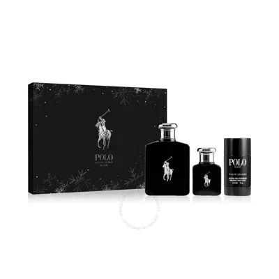 Ralph Lauren Men's Polo Black Gift Set Fragrances 3605972783714 In White