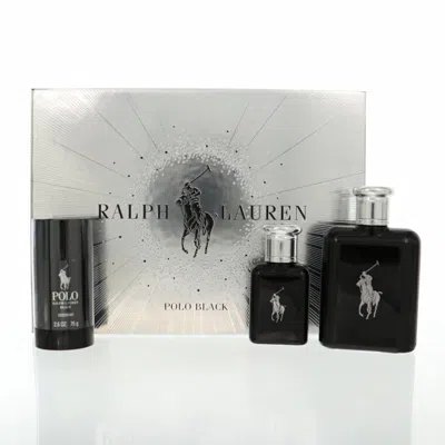 Ralph Lauren Men's Polo Black Gift Set Fragrances 3605973052512 In Gray