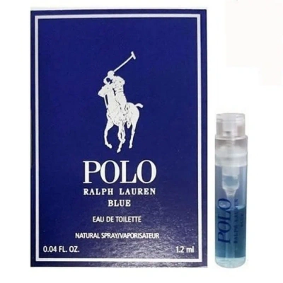 Ralph Lauren Men's Polo Blue Edt Spray 0.04 oz Fragrances 3360377032200 In Amber / Blue