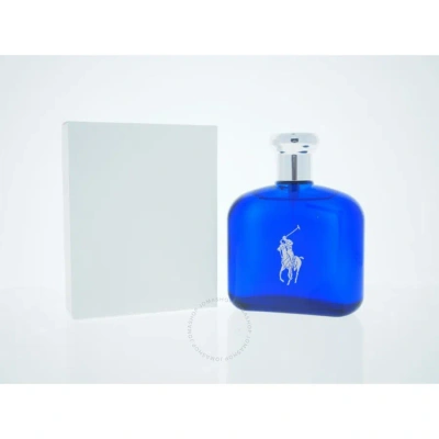 Ralph Lauren Men's Polo Blue Edt Spray 4.2 oz (tester) Fragrances 3360377031937 In Amber / Blue