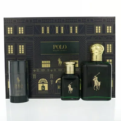 Ralph Lauren Men's Polo Green Gift Set Fragrances 3605972968463 In Transparent