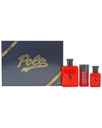 Ralph Lauren Men's Polo Red 3pc Set