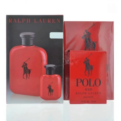 Ralph Lauren Men's Polo Red Edt 4.2 oz Fragrances 3660732025619 In Red   /   Red. / Coffee