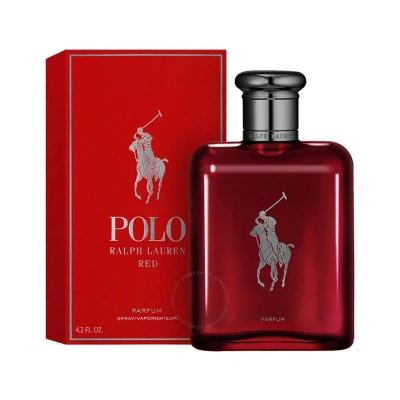 Ralph Lauren Men's Polo Red Parfum 4.2 oz Fragrances 3605972768919 In Red   /   Red. / Lavender / Pink