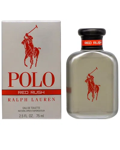 Ralph Lauren Men's Polo Red Rush 2.5oz Edt Spray In Transparent
