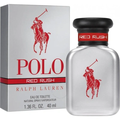 Ralph Lauren Men's Polo Red Rush Edt 1.36 oz Fragrances 3605971671012 In Red   / Orange