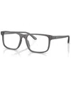 Polo Ralph Lauren Men's Rectangle Eyeglasses, Rl6225u54-o In Matte Transparent Gray
